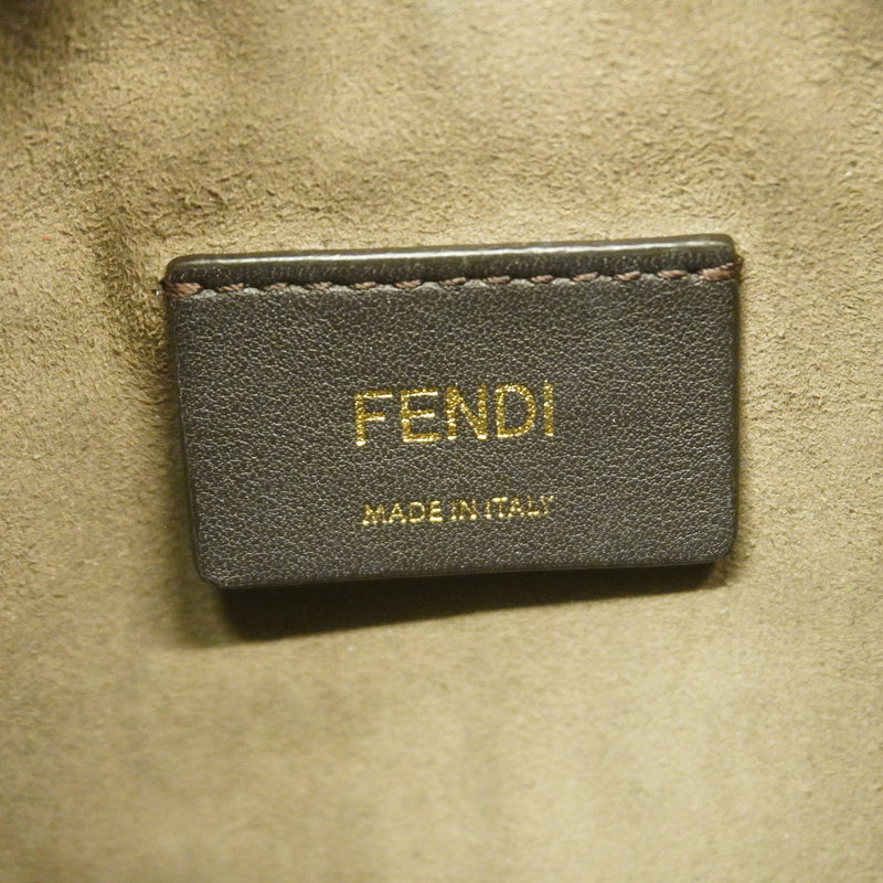 【6hb0541】フェンディ ハンドバッグ ズッカ モントレゾール レザー ブラウン ブラック ゴールド金具 2wayバッグ【中古】レディース