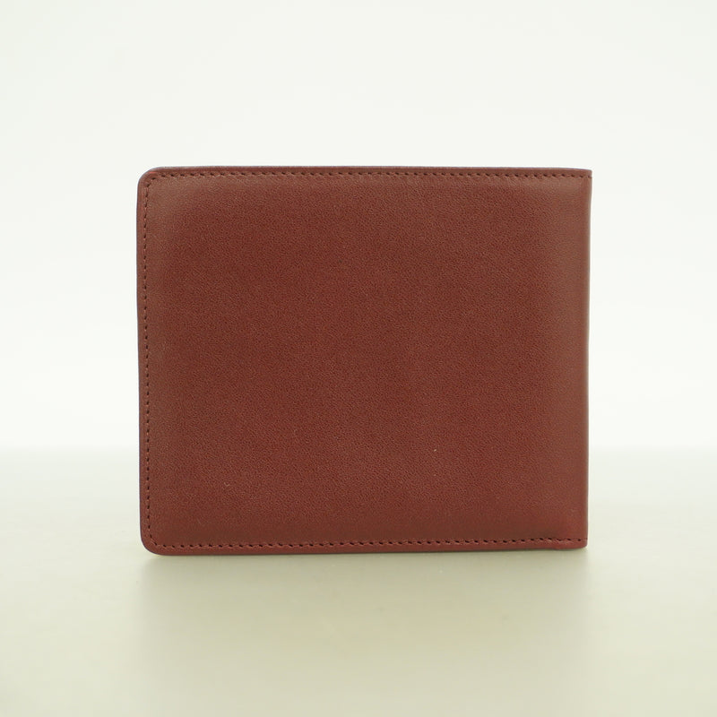 【6hb0548】カルティエ 財布 マスト レザー ボルドー ゴールド金具【中古】レディース