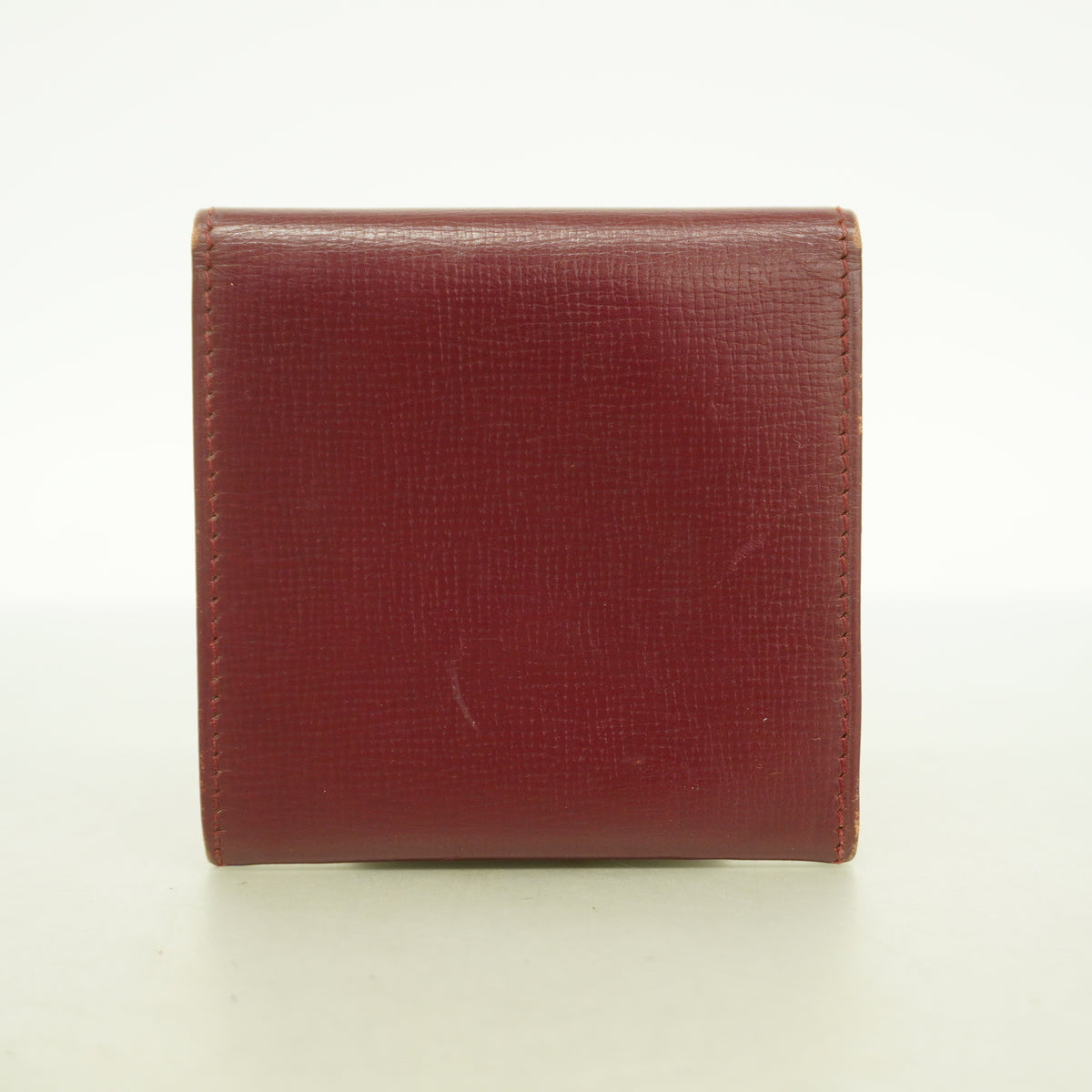 【6hb0549】カルティエ コインケース マスト レザー ボルドー ゴールド金具【中古】メンズ レディース ユニセックス