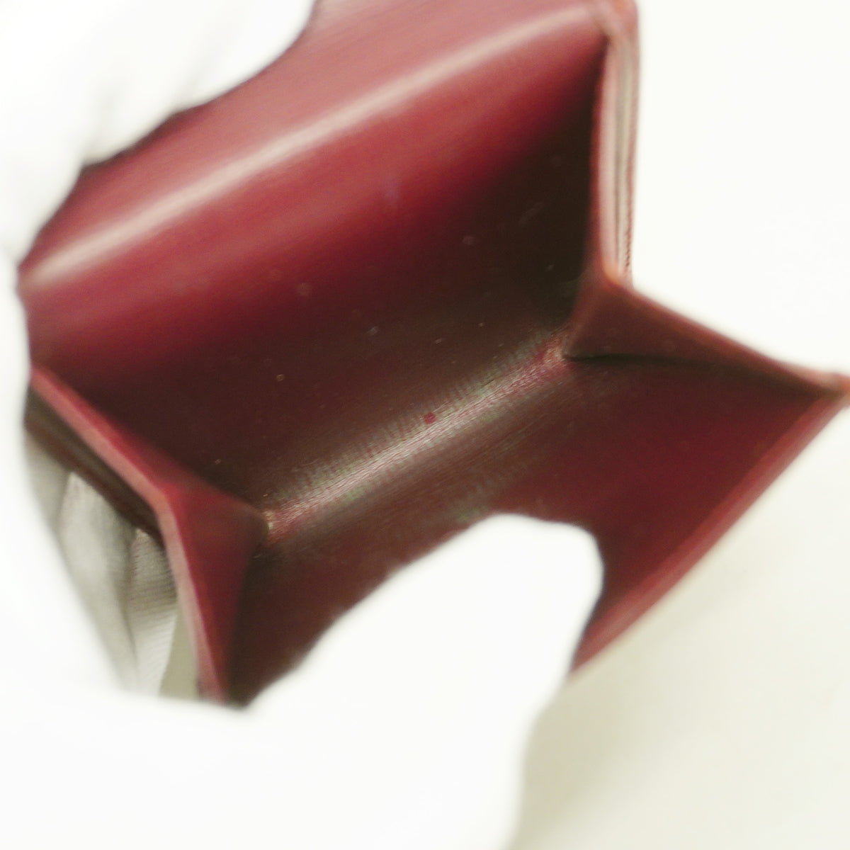 【6hb0549】カルティエ コインケース マスト レザー ボルドー ゴールド金具【中古】メンズ レディース ユニセックス
