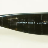 【6hb0551】シャネル サングラス 5555-A プラスチック ブラック シルバー金具【中古】レディース