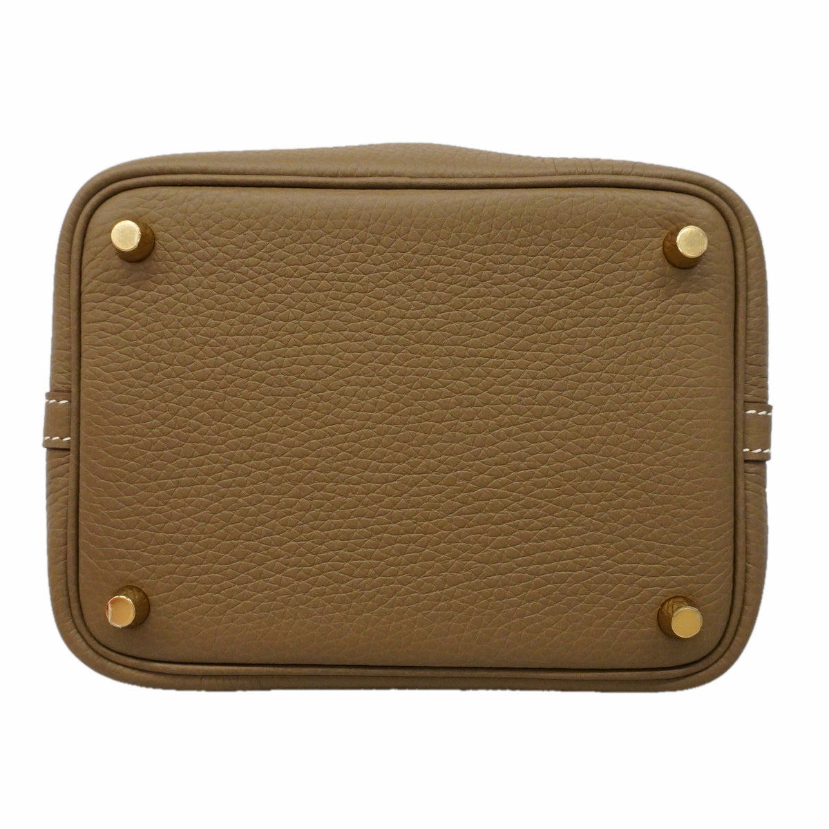 【6hb0558】エルメス ハンドバッグ ピコタンロックPM トリヨンクレマンス エトゥープ ゴールド金具 G刻印【中古】レディース