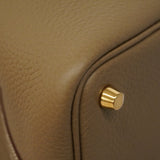 【6hb0558】エルメス ハンドバッグ ピコタンロックPM トリヨンクレマンス エトゥープ ゴールド金具 G刻印【中古】レディース