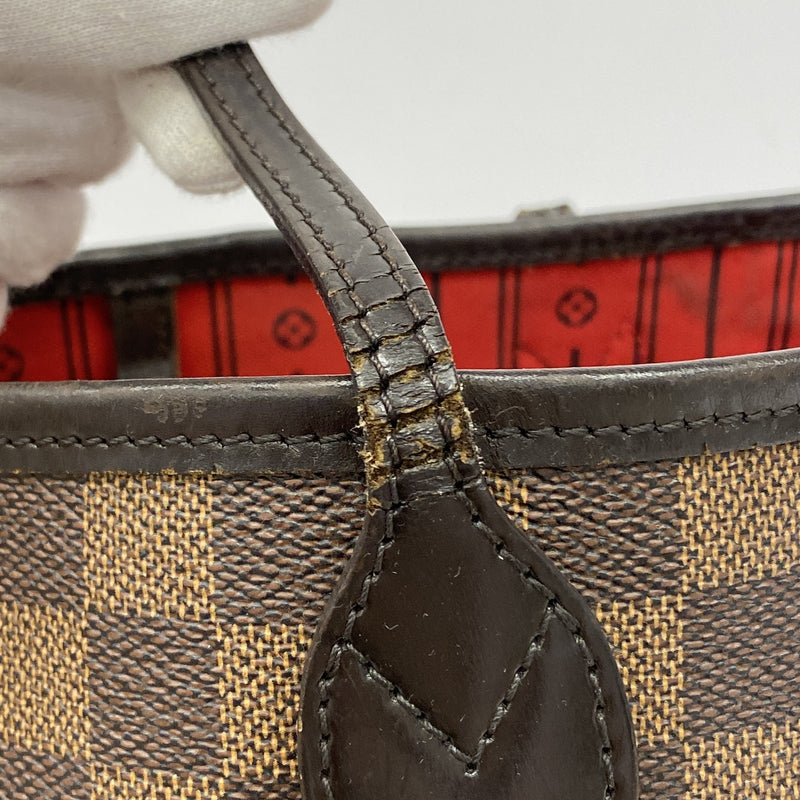 【6hb0564】ルイヴィトン トートバッグ ダミエ ネヴァーフルMM N51105 エベヌ【中古】レディース