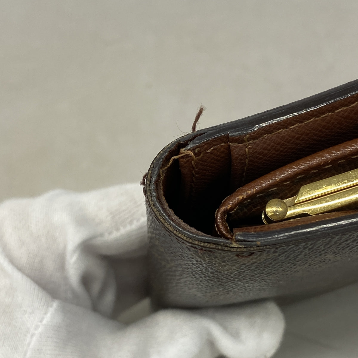 【6hb0566】ルイヴィトン 財布 モノグラム ポルトモネビエヴィエノワ M61663 ブラウン【中古】レディース