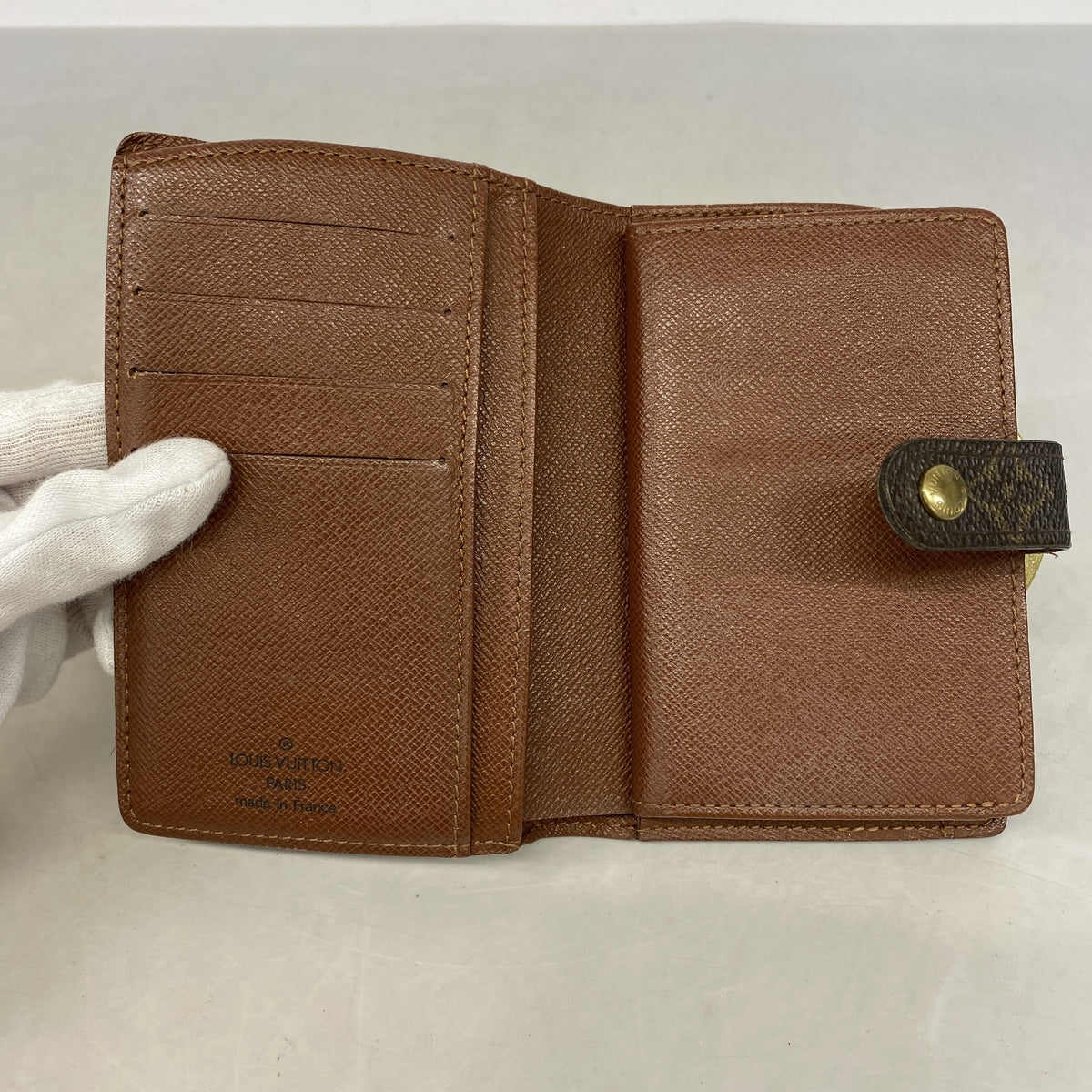 【6hb0566】ルイヴィトン 財布 モノグラム ポルトモネビエヴィエノワ M61663 ブラウン【中古】レディース