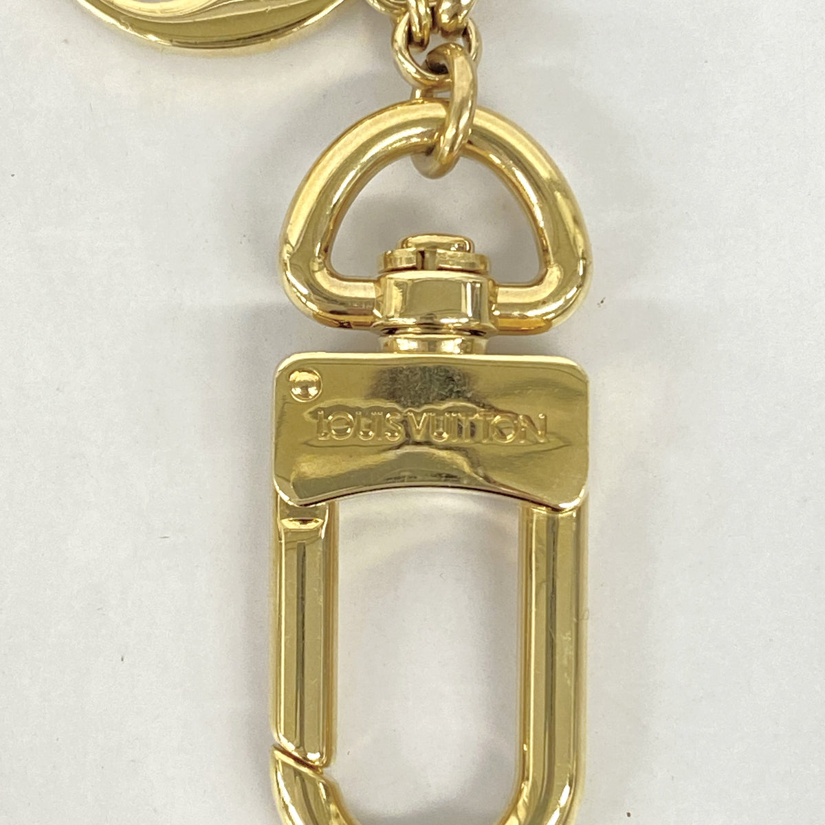 【6hb0568】ルイヴィトン キーホルダー・チャーム フルールドゥモノグラム M65111 ゴールド マルチカラー【中古】レディース