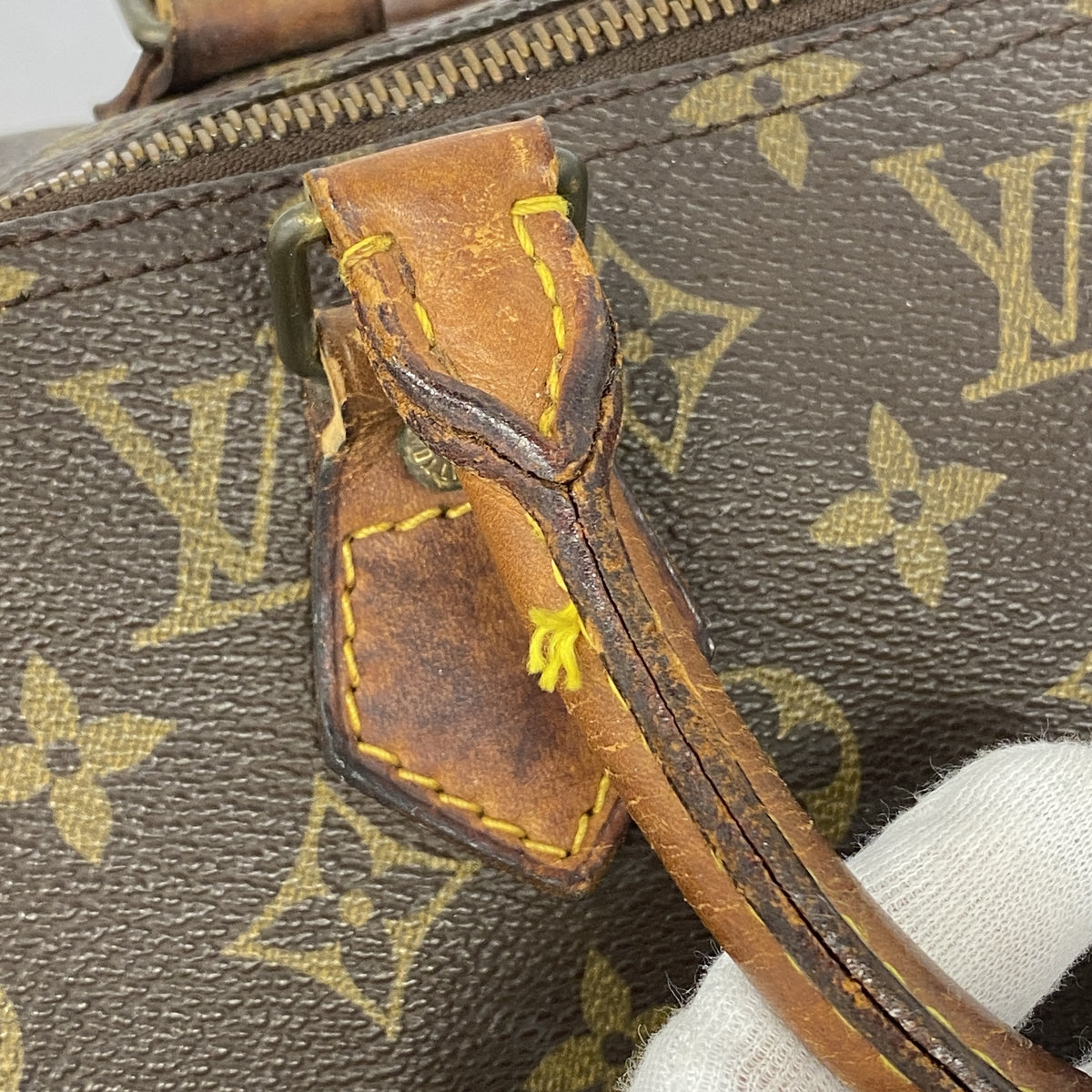 【6hb0572】ルイヴィトン ハンドバッグ モノグラム スピーディ40 M41106 ブラウン【中古】レディース