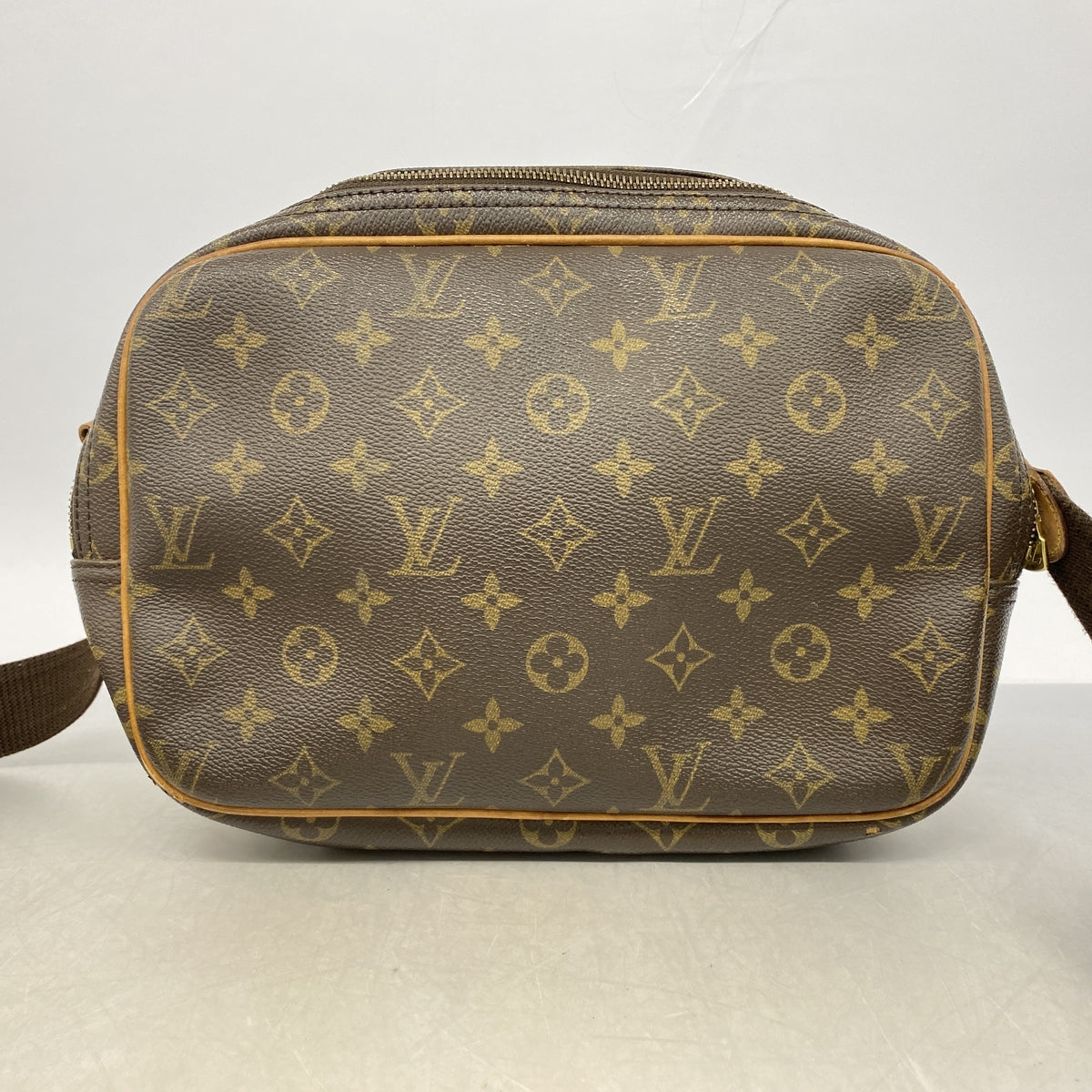 【6hb0574】ルイヴィトン ショルダーバッグ モノグラム リポーターPM M45254 ブラウン【中古】レディース