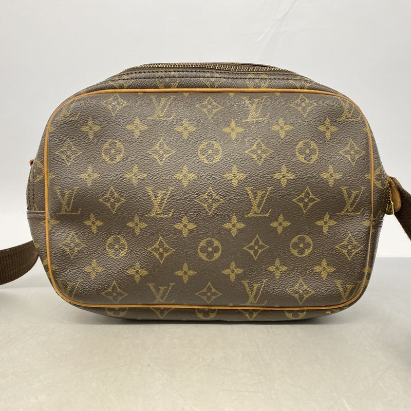 【6hb0574】ルイヴィトン ショルダーバッグ モノグラム リポーターPM M45254 ブラウン【中古】レディース