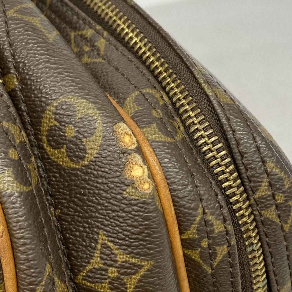 【6hb0574】ルイヴィトン ショルダーバッグ モノグラム リポーターPM M45254 ブラウン【中古】レディース