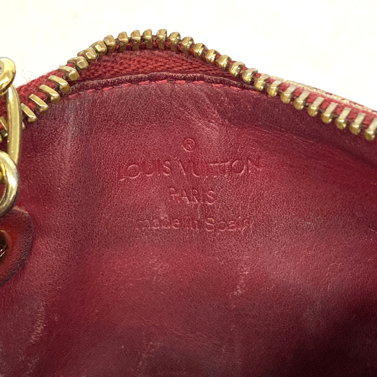 【6hb0580】ルイヴィトン コインケース ヴェルニ ポシェットクレNM M93559 ポムダムール【中古】レディース