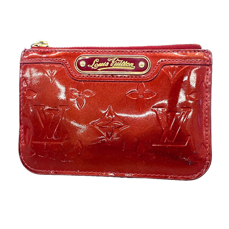 【6hb0580】ルイヴィトン コインケース ヴェルニ ポシェットクレNM M93559 ポムダムール【中古】レディース