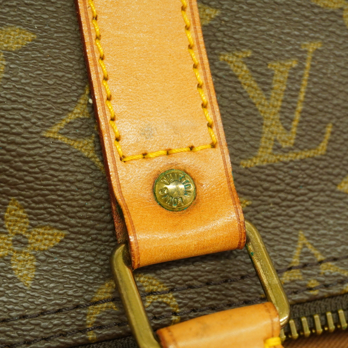 【6hb0588】ルイヴィトン ボストンバッグ モノグラム キーポル50 M41426 ブラウン【中古】メンズ レディース ユニセックス