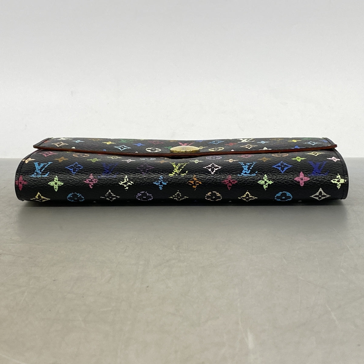 【6hb0601】 長財布 モノグラム・マルチカラー ポルトフォイユサラ M93533 ノワール【中古】レディース