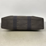 【6hb0603】エルメス トートバッグ エールラインMM ナイロン グレー シルバー金具【中古】メンズ レディース ユニセックス