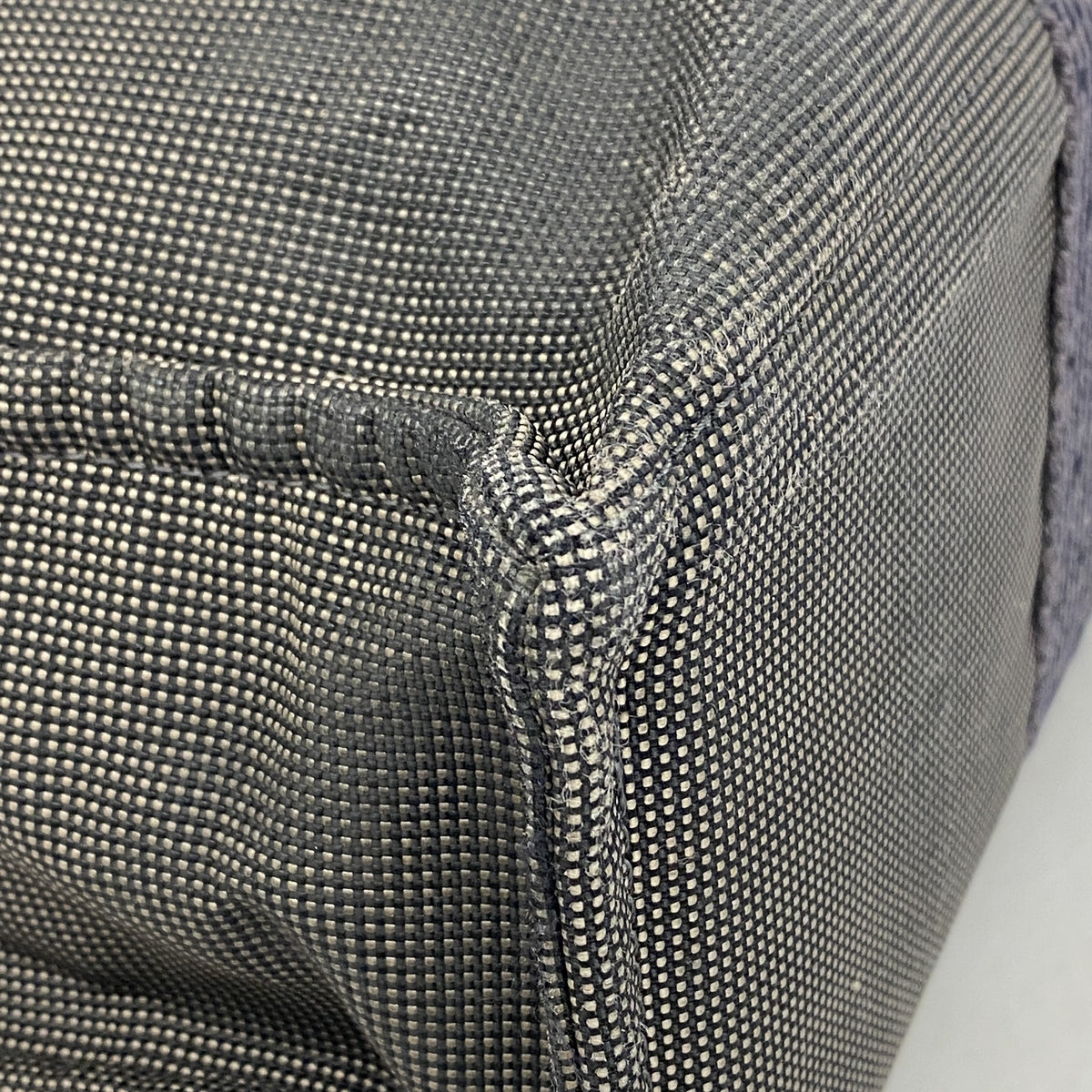 【6hb0603】エルメス トートバッグ エールラインMM ナイロン グレー シルバー金具【中古】メンズ レディース ユニセックス