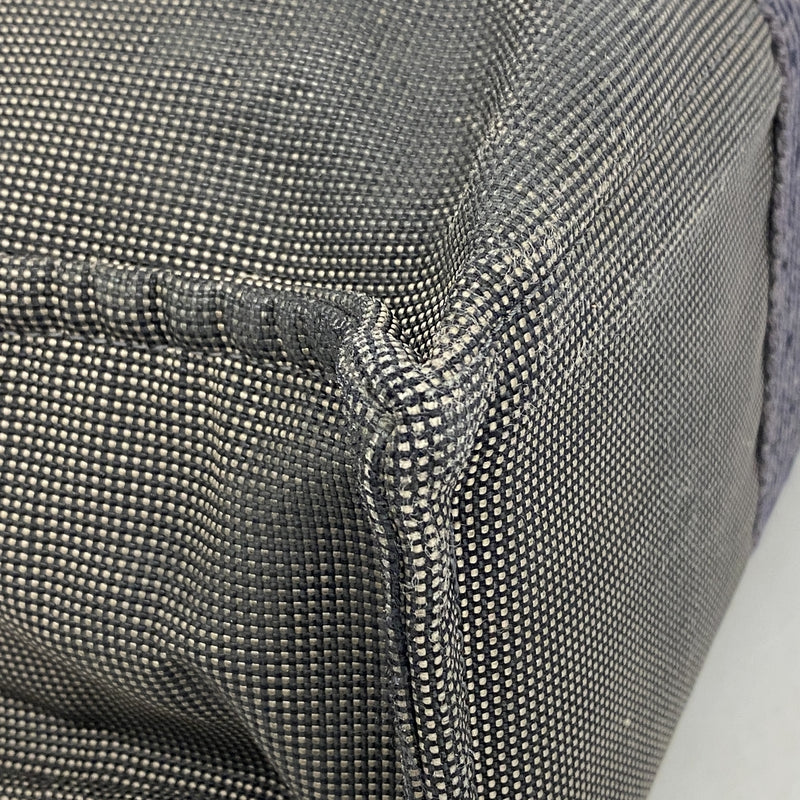 【6hb0603】エルメス トートバッグ エールラインMM ナイロン グレー シルバー金具【中古】メンズ レディース ユニセックス
