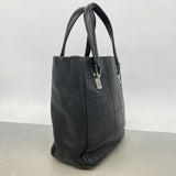 【6hb0604】シャネル トートバッグ チョコバー キャビアスキン ブラック シルバー金具【中古】レディース