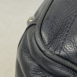 【6hb0604】シャネル トートバッグ チョコバー キャビアスキン ブラック シルバー金具【中古】レディース