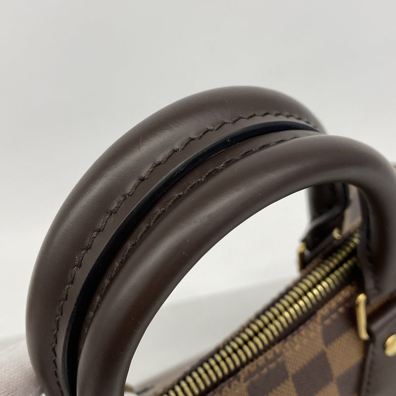 【6hb0612】ルイヴィトン ハンドバッグ ダミエ スピーディバンドリエール25 N40575 エベヌ 2wayバッグ【中古】レディース
