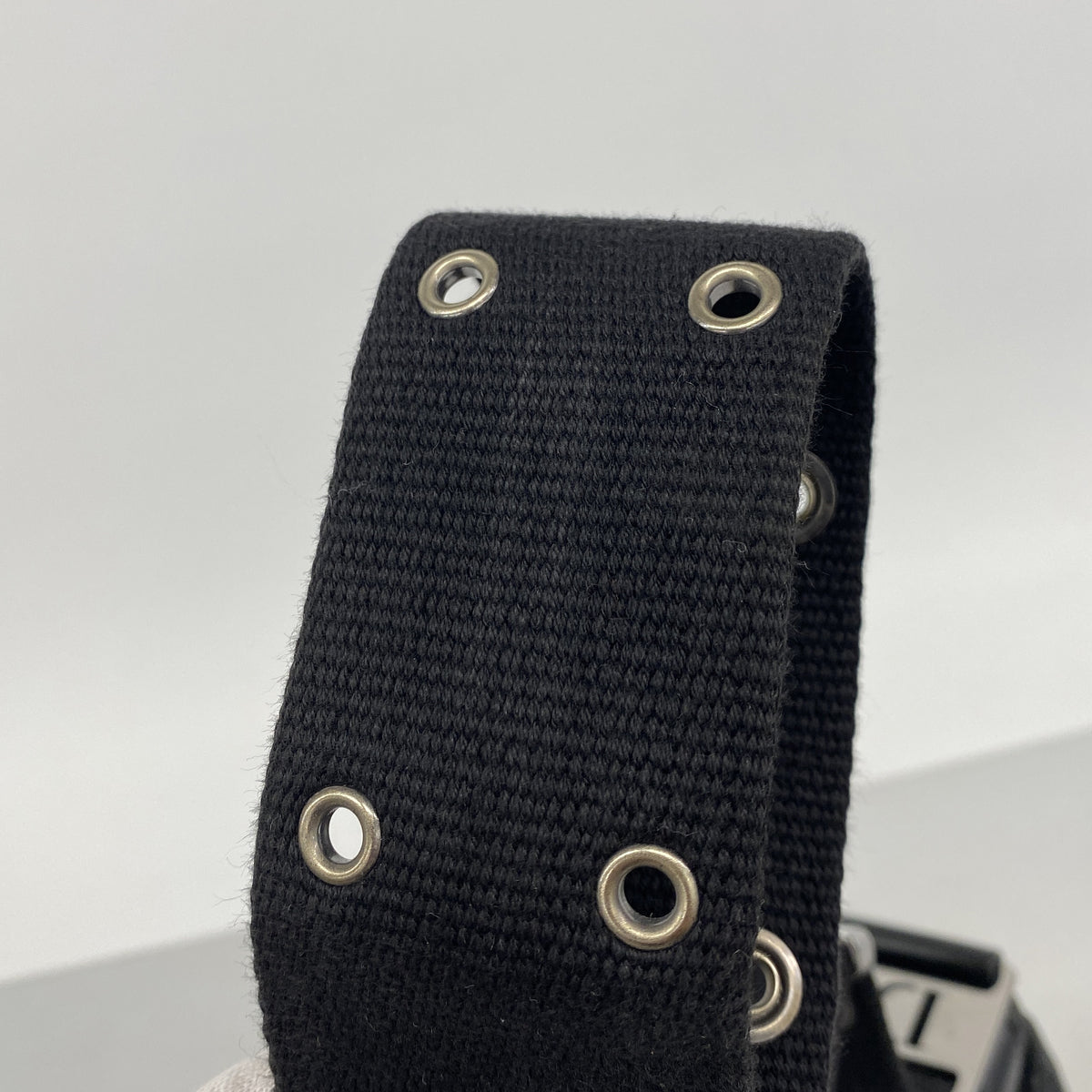 【6hb0614】クリスチャンディオール ショルダーバッグ ストリートシック ナイロンキャンバス ブラック シルバー金具【中古】