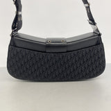 【6hb0614】クリスチャンディオール ショルダーバッグ ストリートシック ナイロンキャンバス ブラック シルバー金具【中古】