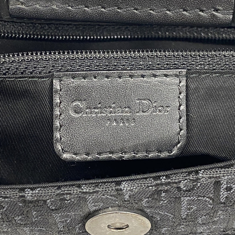 【6hb0614】クリスチャンディオール ショルダーバッグ ストリートシック ナイロンキャンバス ブラック シルバー金具【中古】