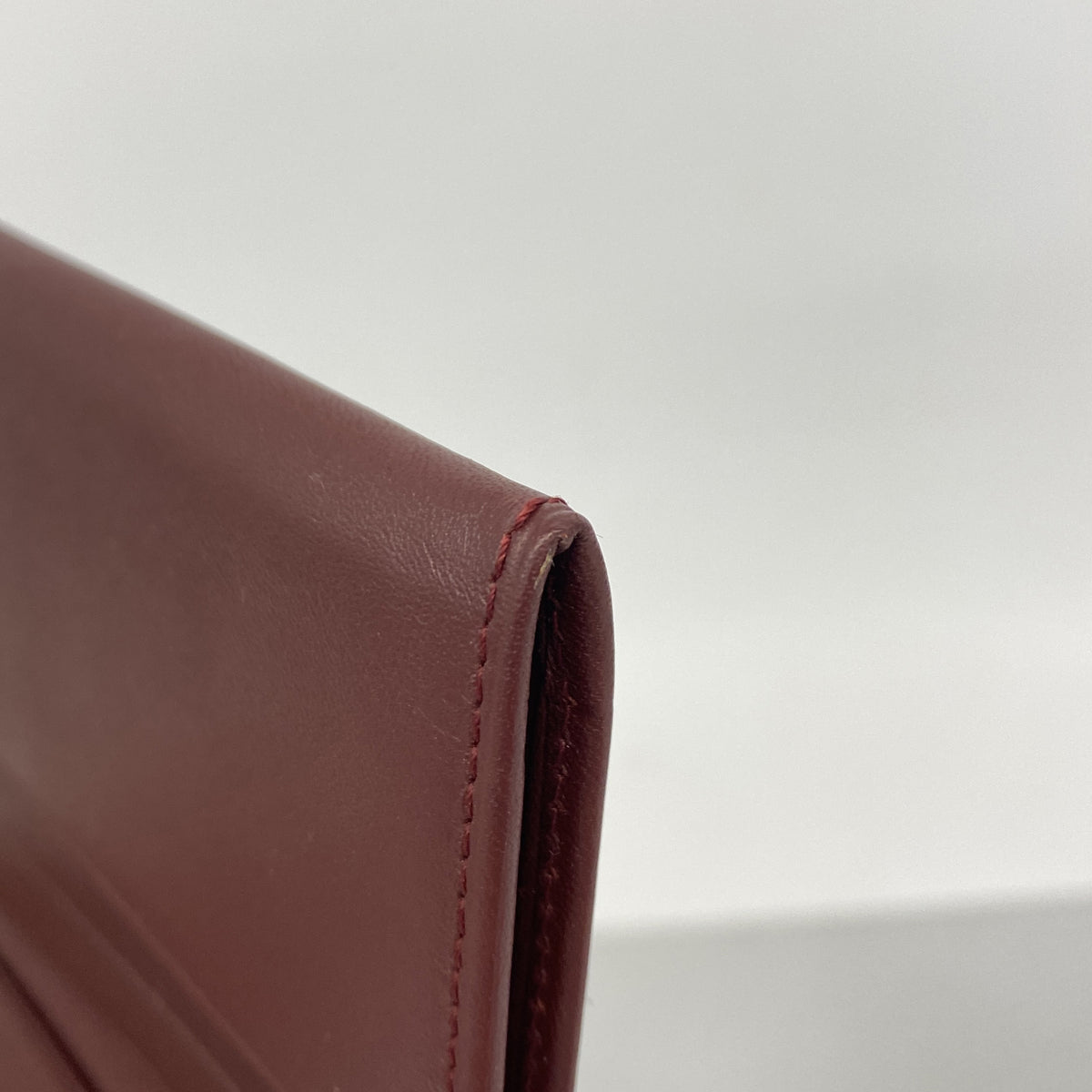 【6hb0615】カルティエ カードケース マスト レザー ボルドー ゴールド金具【中古】メンズ レディース ユニセックス