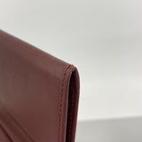 【6hb0615】カルティエ カードケース マスト レザー ボルドー ゴールド金具【中古】メンズ レディース ユニセックス