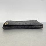【6hb0625】グッチ 長財布 グッチシマ 212109 レザー ブラウン シャンパンゴールド金具【中古】レディース