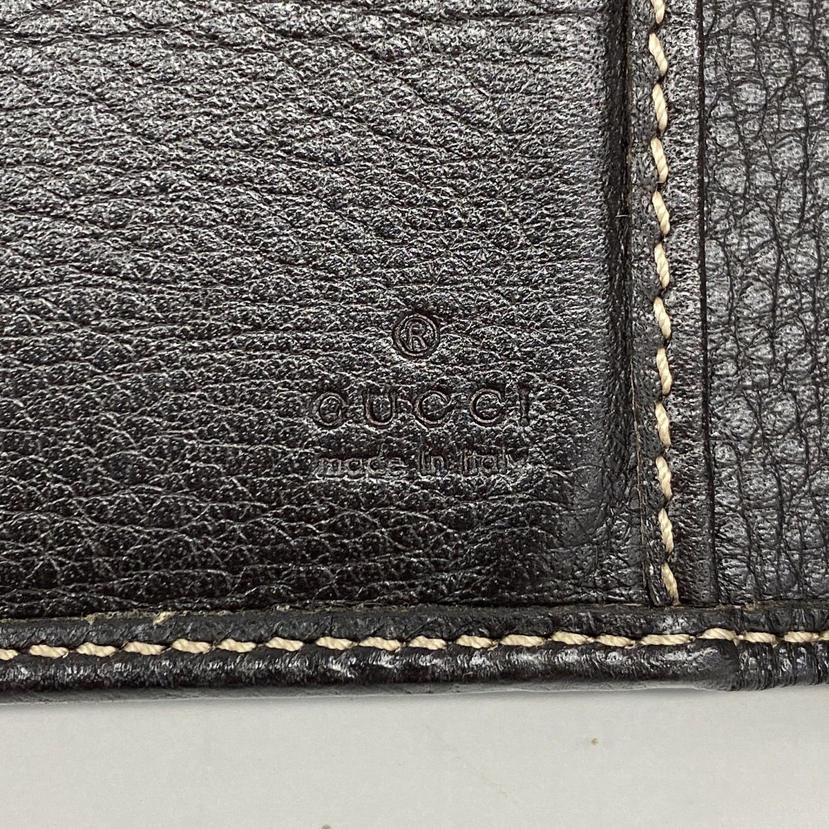 【6hb0625】グッチ 長財布 グッチシマ 212109 レザー ブラウン シャンパンゴールド金具【中古】レディース