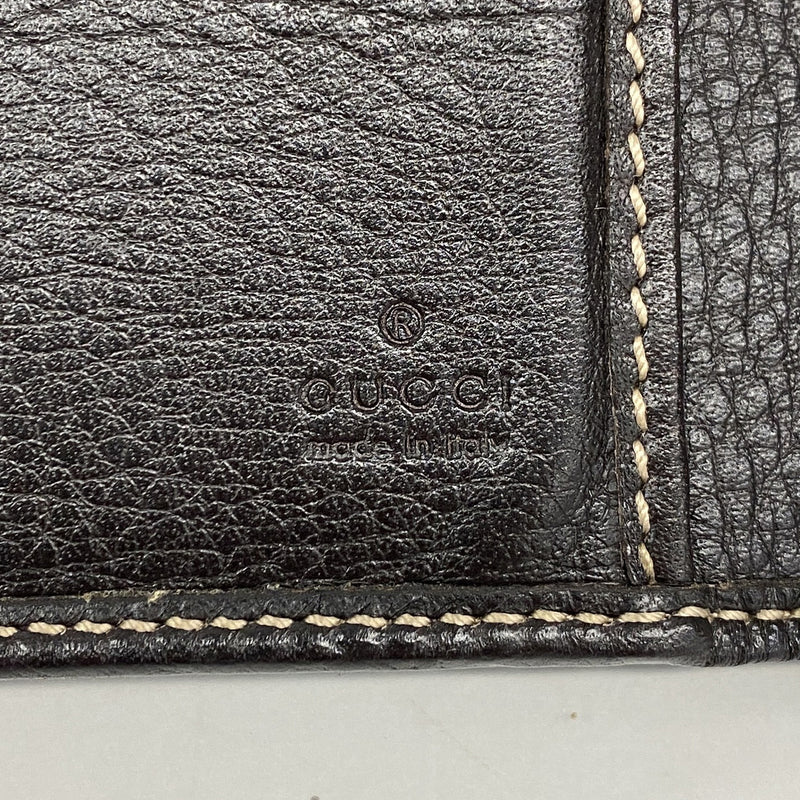 【6hb0625】グッチ 長財布 グッチシマ 212109 レザー ブラウン シャンパンゴールド金具【中古】レディース