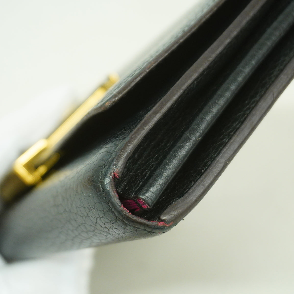 【6hb0633-k】ルイヴィトン 長財布 トリヨン ポルトフォイユカプシーヌ M61248 ノワール【中古】レディース