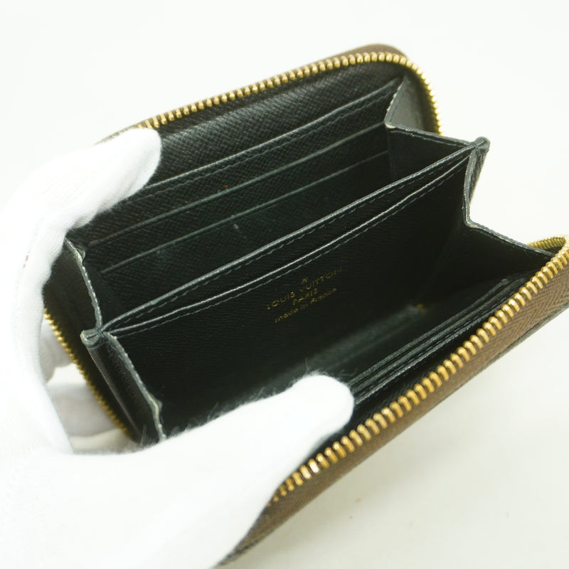 【6hb0634-k】ルイヴィトン コインケース モノグラム・ジャイアント ジッピーコインパース M69354 ブラウン【中古】レディース