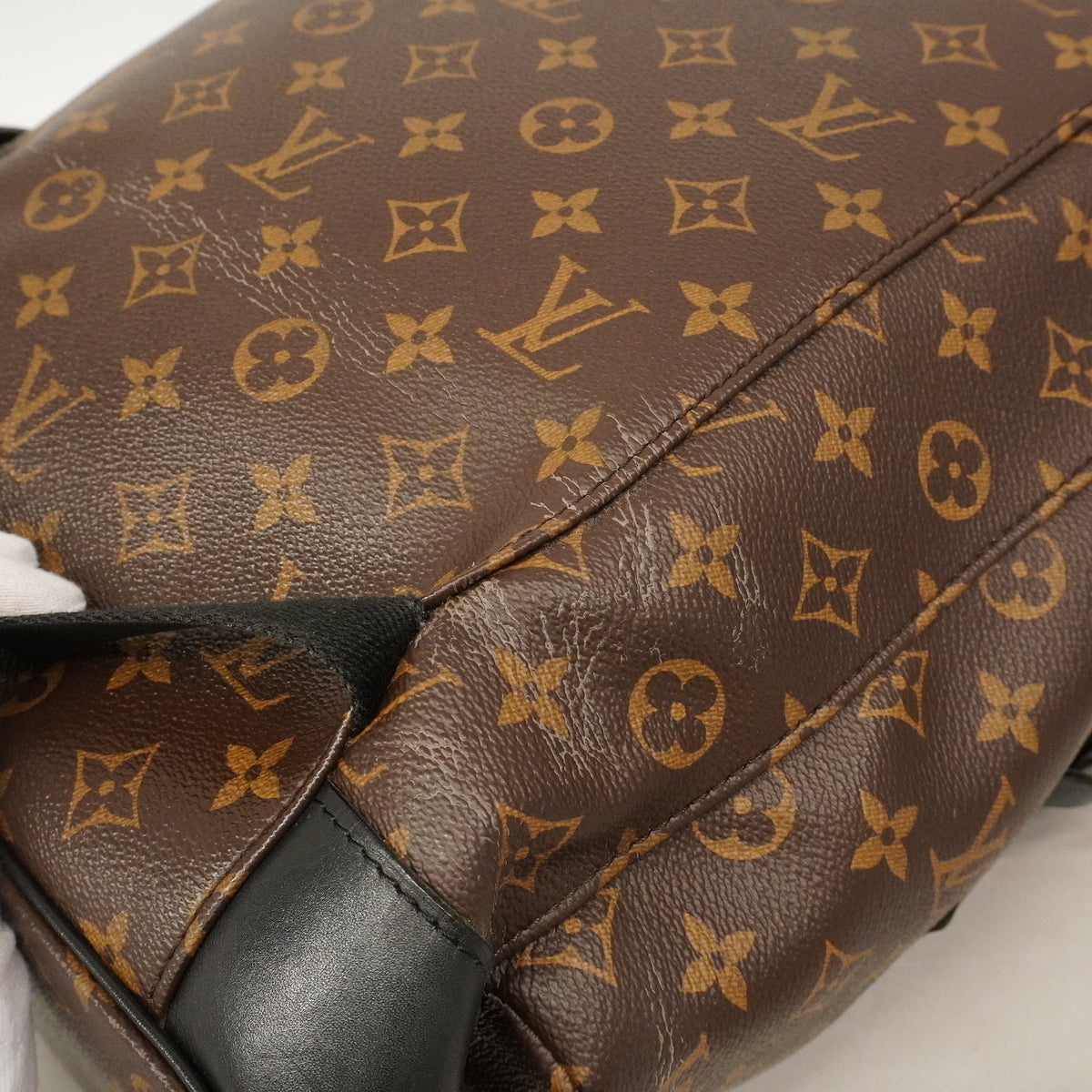【6hb0641】ルイヴィトン リュック・デイパック モノグラム・マカサー クリストファーMM M43735 ブラウン【中古】メンズ