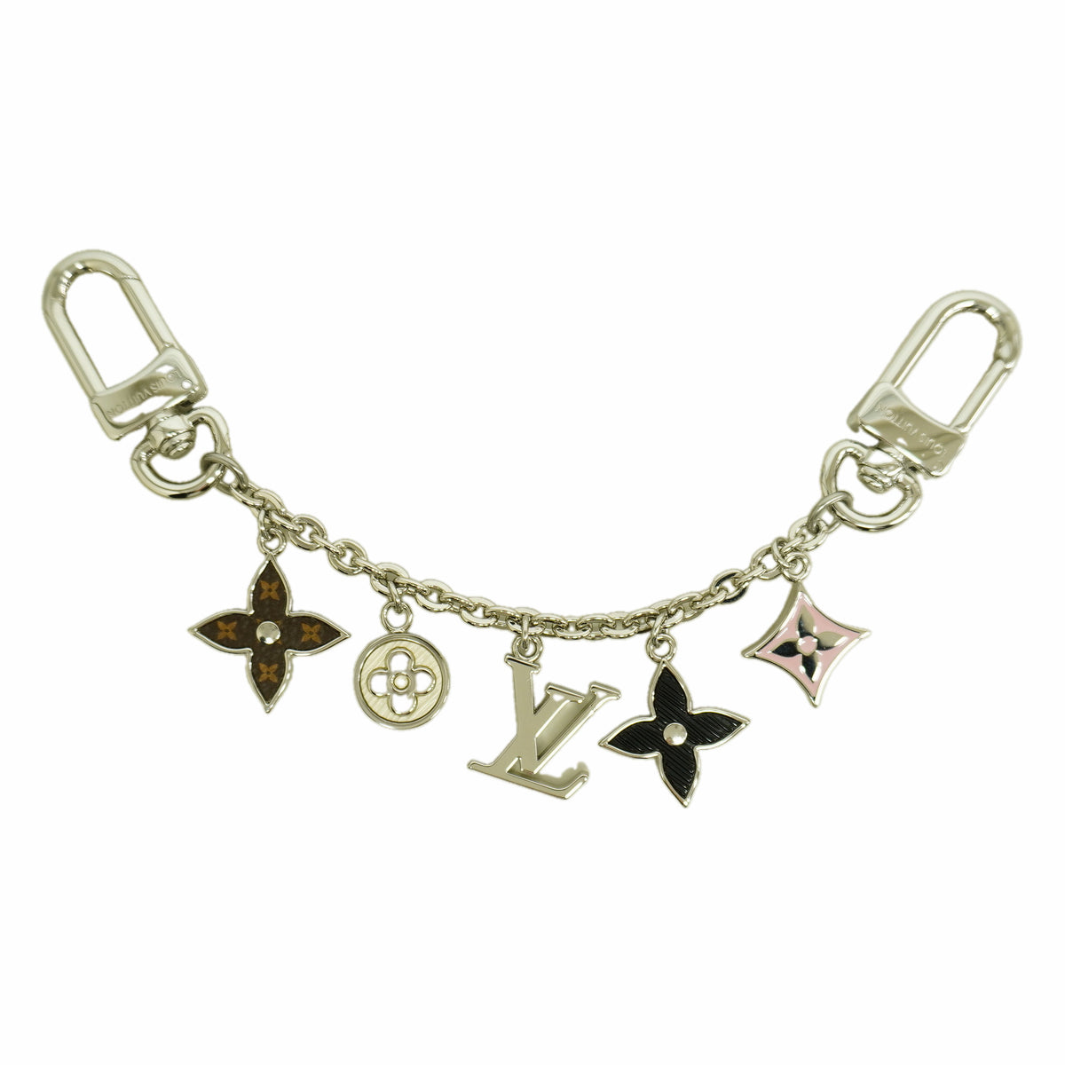 【6hb0659】ルイヴィトン キーホルダー・チャーム スプリング ストリート M03956 シルバー【中古】レディース