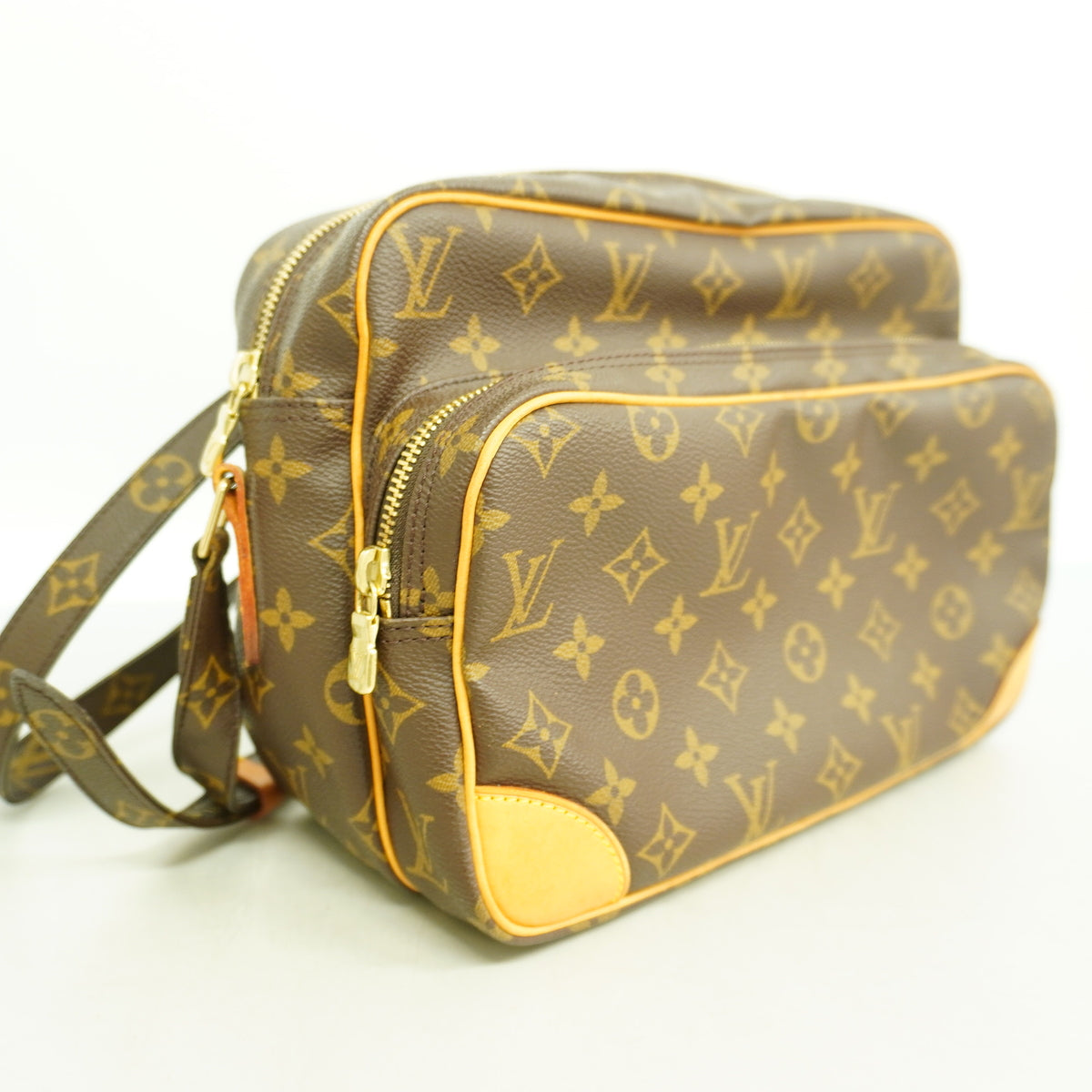 【6hb0661】ルイヴィトン ショルダーバッグ モノグラム ナイル M45244 ブラウン【中古】レディース