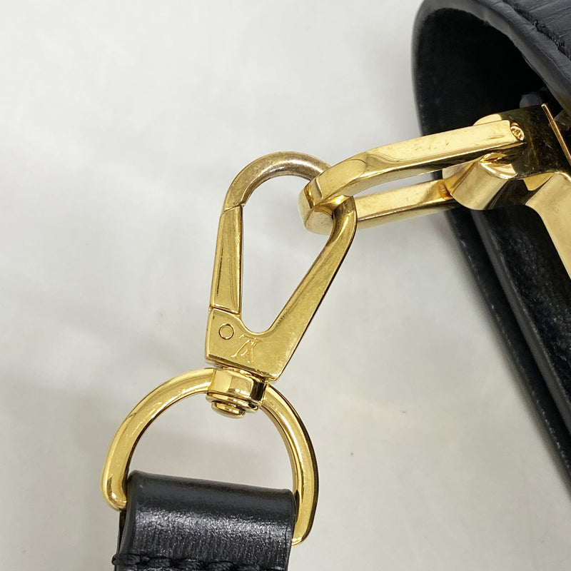 【6hb0690-k】ルイヴィトン ハンドバッグ LVロック ドフィネMM M55821 ノワール 2wayバッグ【中古】レディース