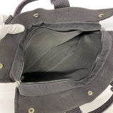 【6hb0696-k】エルメス トートバッグ エールラインMM ナイロン グレー シルバー金具【中古】メンズ レディース ユニセックス