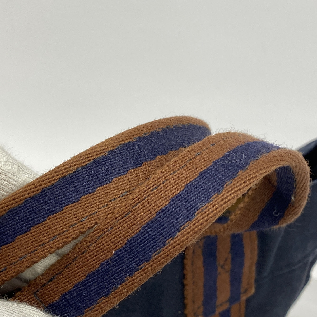 【6hb0697-k】エルメス トートバッグ フールトゥMM キャンバス ネイビー シルバー金具【中古】メンズ レディース ユニセックス