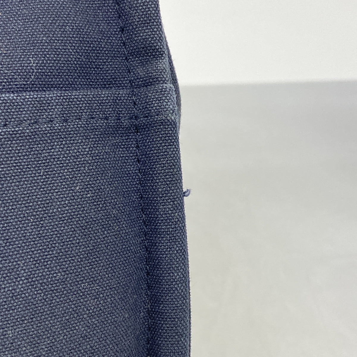 【6hb0697-k】エルメス トートバッグ フールトゥMM キャンバス ネイビー シルバー金具【中古】メンズ レディース ユニセックス