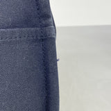 【6hb0697-k】エルメス トートバッグ フールトゥMM キャンバス ネイビー シルバー金具【中古】メンズ レディース ユニセックス