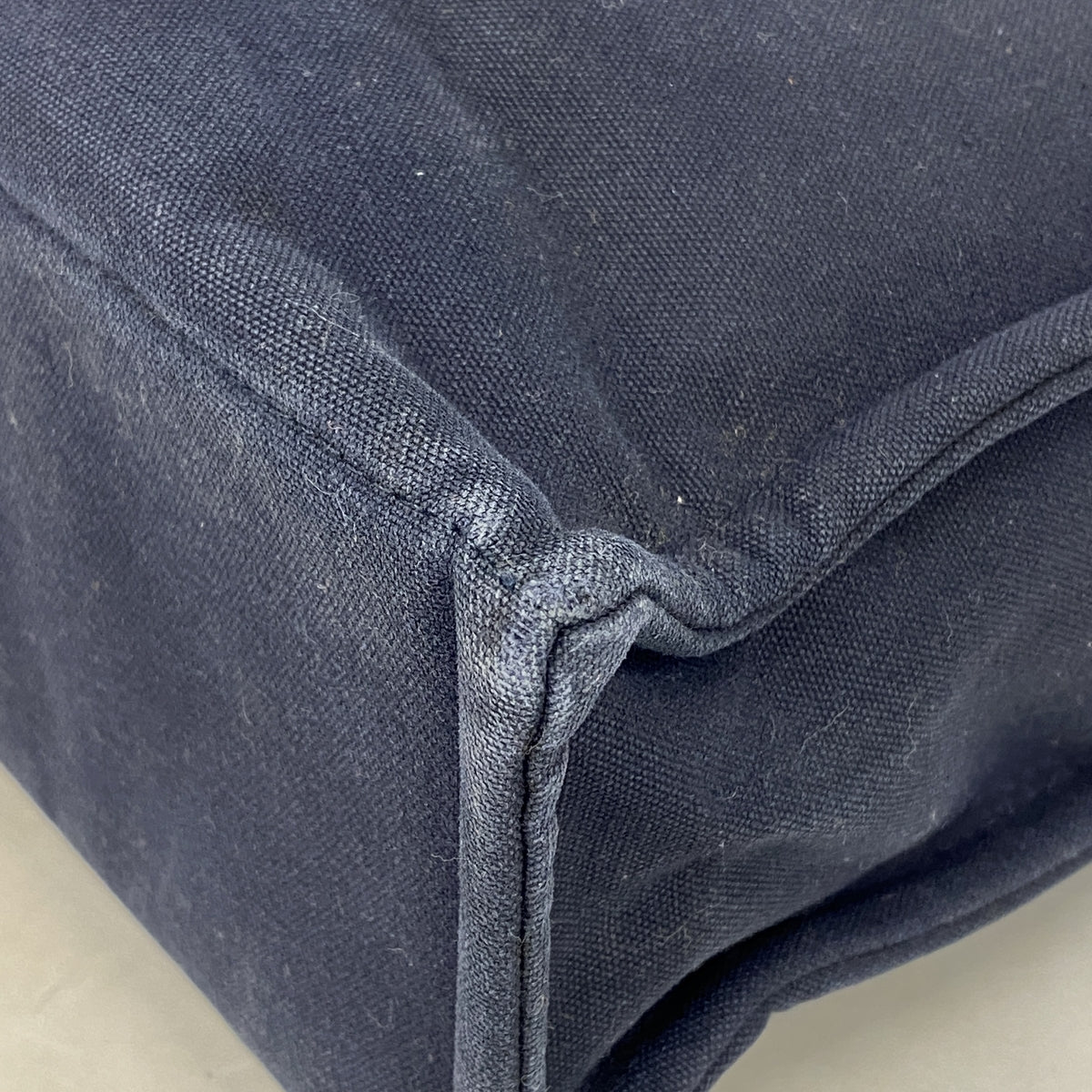 【6hb0697-k】エルメス トートバッグ フールトゥMM キャンバス ネイビー シルバー金具【中古】メンズ レディース ユニセックス