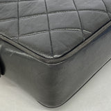 【6hb0699-k】シャネル ショルダーバッグ マトラッセ ラムスキン ブラック ゴールド金具【中古】レディース