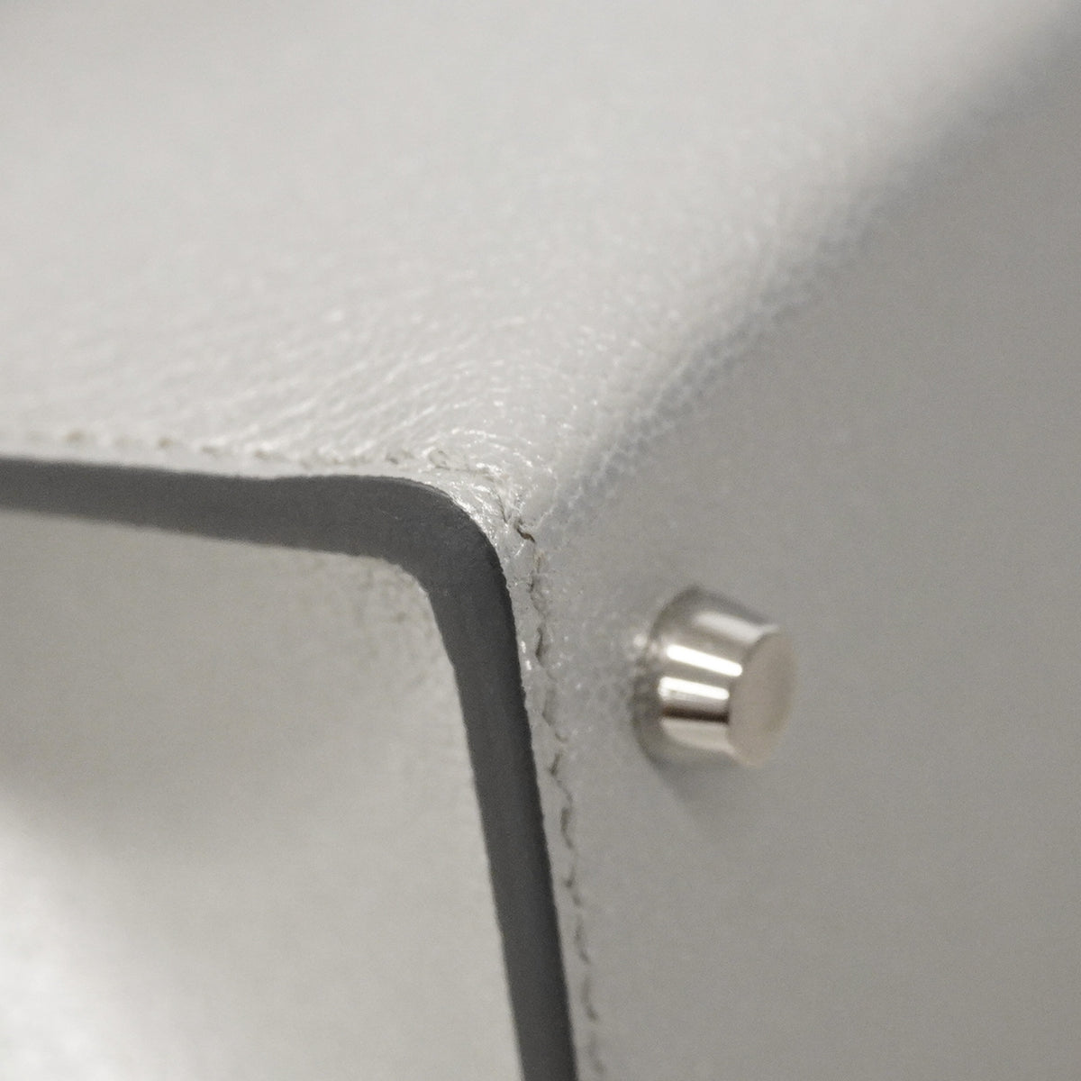 【6hb0707-g】エルメス ハンドバッグ ミニケリー2 シェーブルシャムキラ アルジャン シルバー金具 G刻印 2wayバッグ【中古】レディース