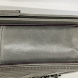 【6hb0711-k】シャネル ショルダーバッグ ボーイシャネル チェーンショルダー レザー グリーン シルバー金具【中古】レディース