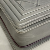 【6hb0711-k】シャネル ショルダーバッグ ボーイシャネル チェーンショルダー レザー グリーン シルバー金具【中古】レディース