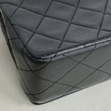 【6hb0712-k】シャネル ショルダーバッグ マトラッセ チェーンショルダー ラムスキン ブラック ゴールド金具【中古】レディース