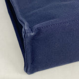 【6hb0725-k】エルメス トートバッグ フールトゥMM キャンバス ネイビー シルバー金具【中古】レディース